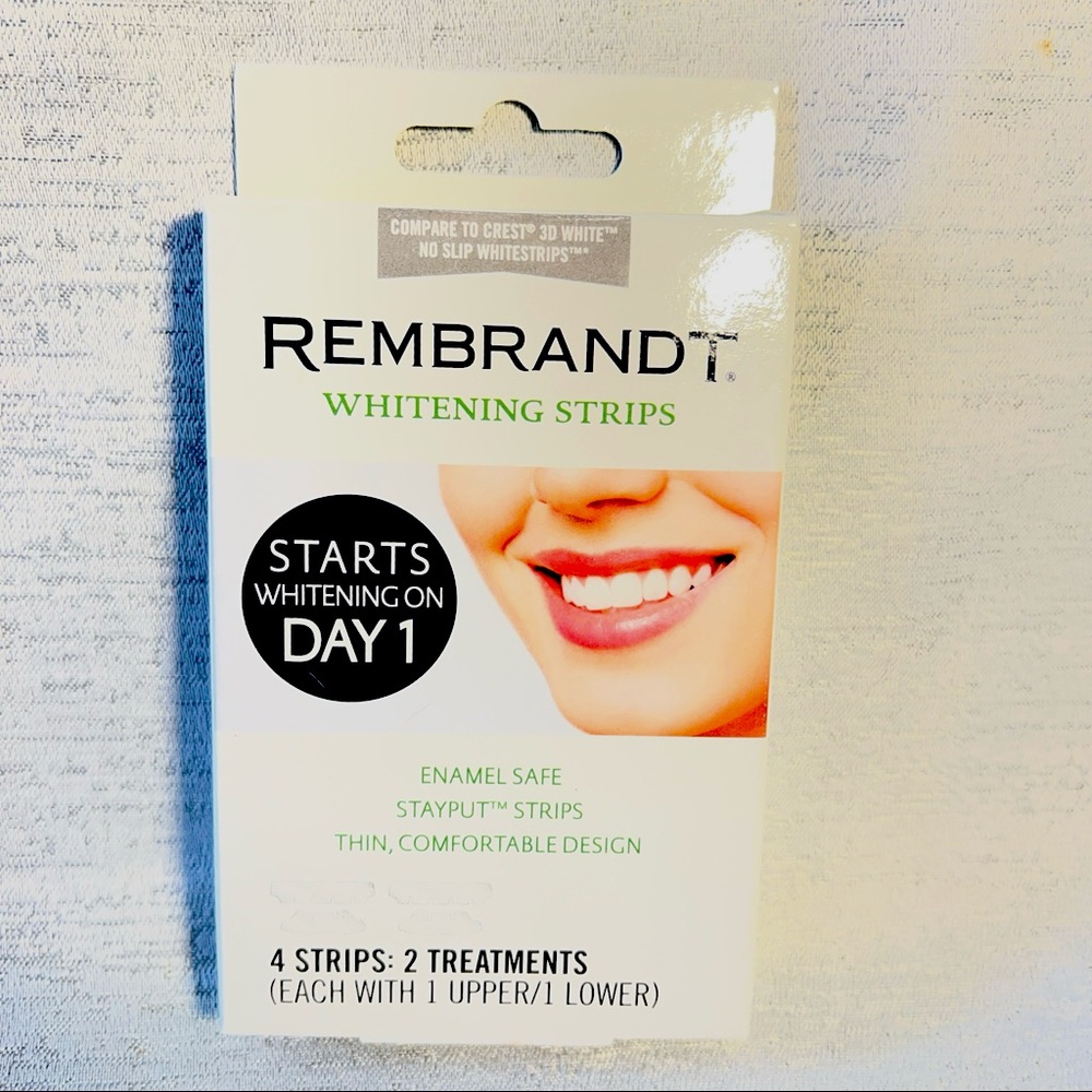 Rembrandt Whitening Strips Enamel Safe Start Whitening On Day 1 NIB Exp 2023